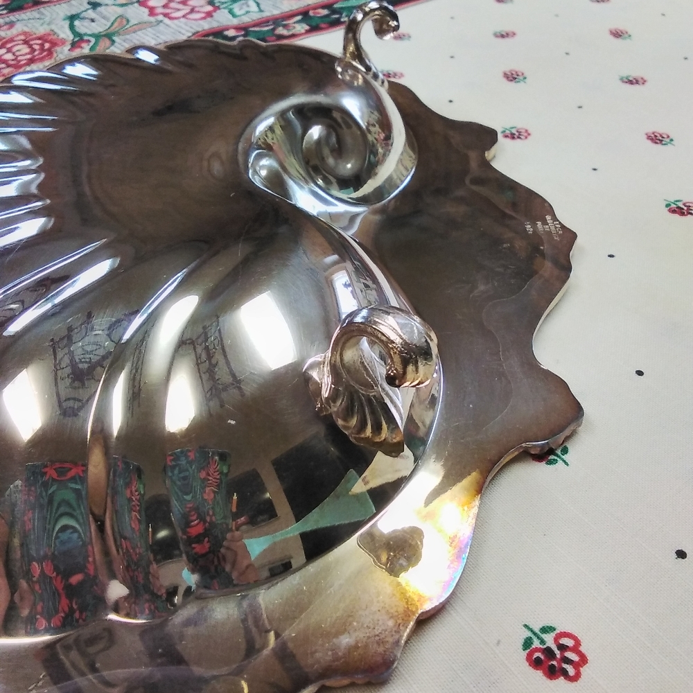 Silver serving dish - Picture 5 of 5